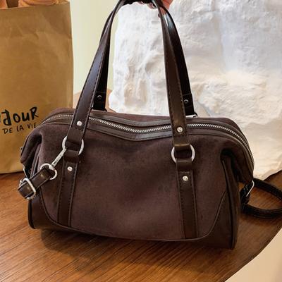 Large-capacity Portable Commuter Bag, Stylish Boston Bag, High-end Crossbody Bag