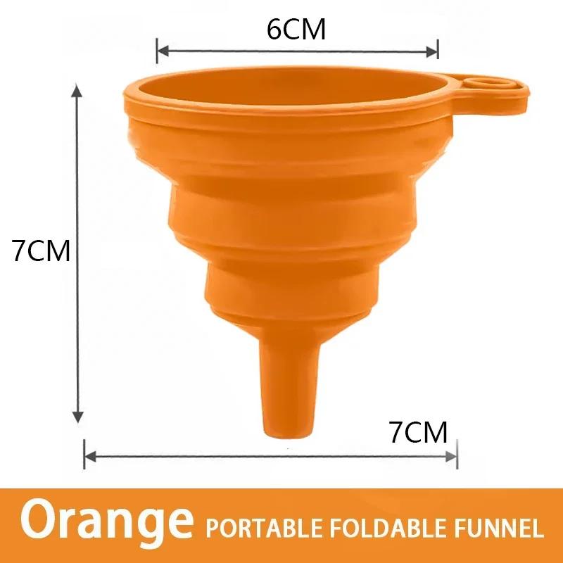 1 pâlnie pliabilă din silicon, pâlnie pliabilă pentru ulei de motor, pâlnie portabilă pentru lichid pentru gătit, vin și schimburi de fluide auto