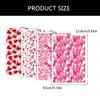 4Pieces Valentine Love Heart Transfer Paper 95x138mm Clay Earrings Water Soluble Transfer Paper for Jewelry Making