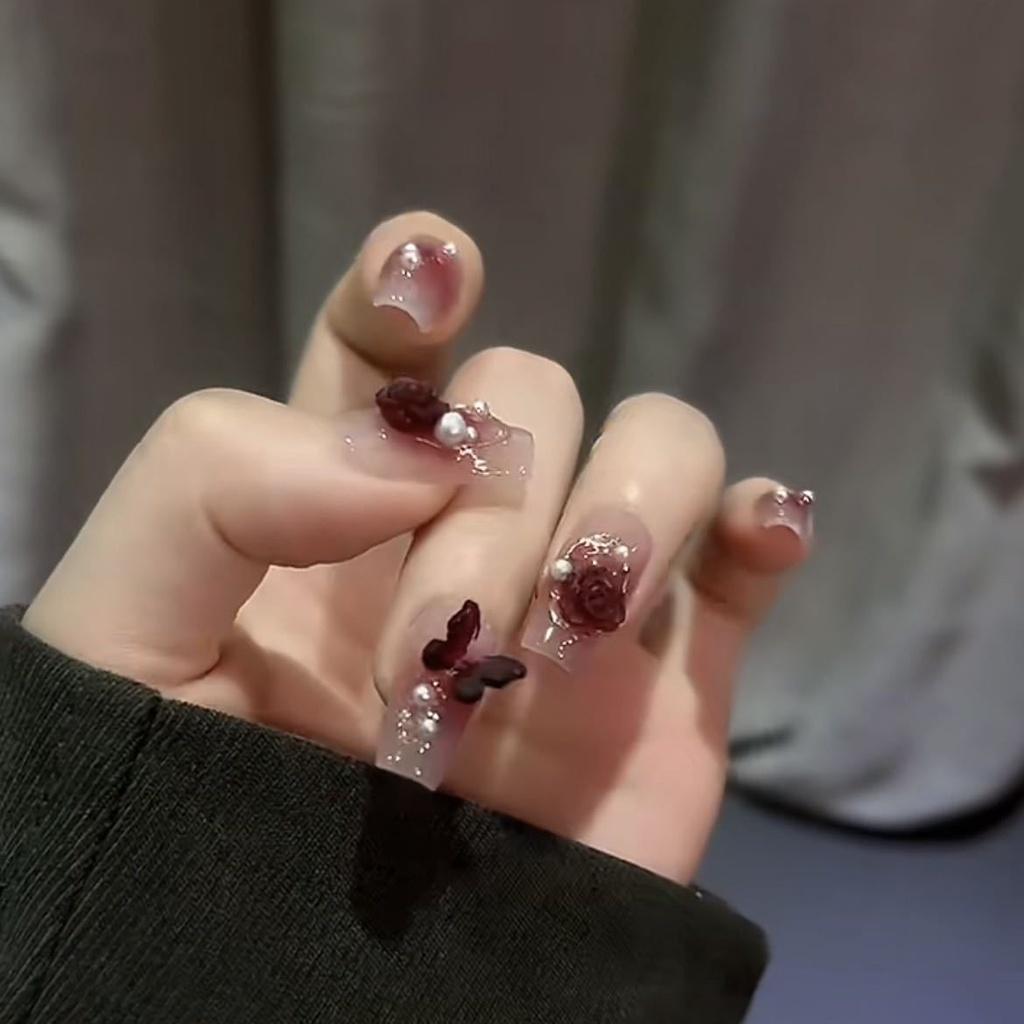 Wholesale Nail Wraps In Plum Jam Color Suitable For All Sizes Xs S M L