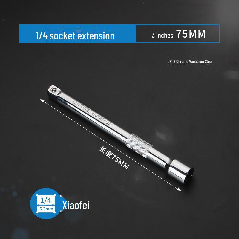 1/4 Schnellschlüssel-Verlängerungsstange & Hülse 6,3mm