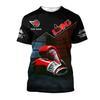 Boxing Sport 3D Printed T-shirt Men's Personality Loose Daily Street Fashion Round Neck Short Sleeved T-shirt