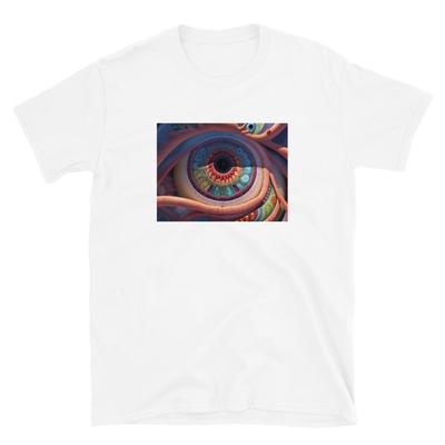 KI-designtes Auge Kurzarm Unisex T-Shirt
