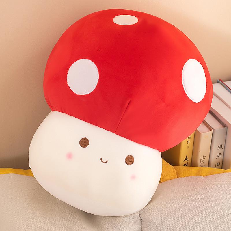 

Plush Mushroom Toy Soft Stuffed Doll Cartoon Kids Bedroom Decor Birthday Gift 12cm