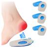 3 Pairs Silicone Heel Pads Heel Spur and Plantar Fasciitis Pain Relief Shock Absorbing Gel Cushions Protective Heel Cups for Men and Women