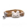 2026 Cute Corduroy Pet Collar with Cartoon Bell for Dogs & Cats