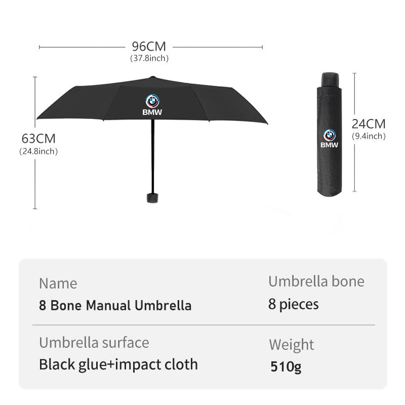 12 Bone Car Logo Automatic Umbrella Folding Windproof Sunshade For BMW F40 F30 F34 F48 F39 G42 G05 G06 G07 G20 G30 G32 G22 G23