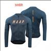 Mens Long Sleeve Cycling Jersey Spring Autumn Winter Breathable Quick Dry Polyester Bike Shirt Road Mountain Biking