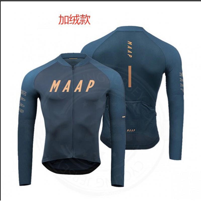 Mens Long Sleeve Cycling Jersey Spring Autumn Winter Breathable Quick Dry Polyester Bike Shirt Road Mountain Biking