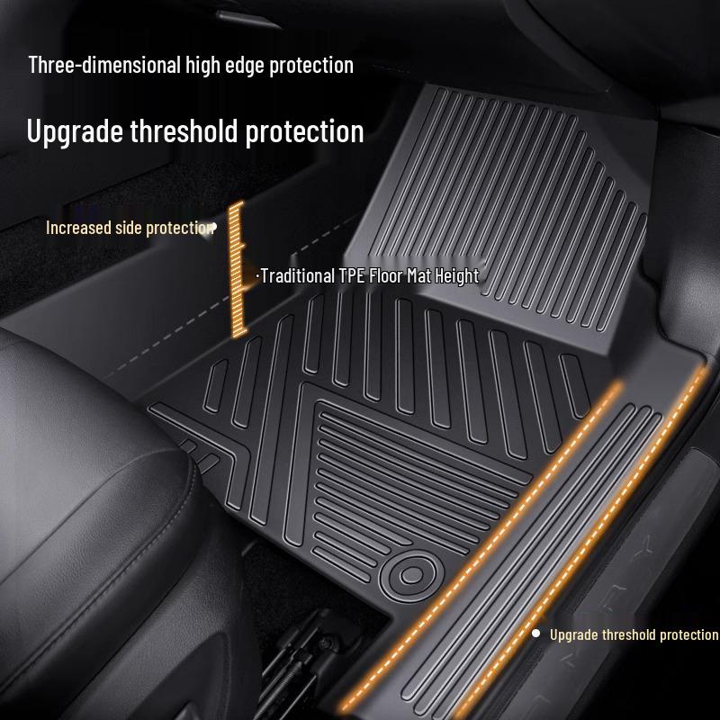 Volkswagen Teramont X Floor Mats, 17-24 Models, Fully Enclosed 7-Seater TPE