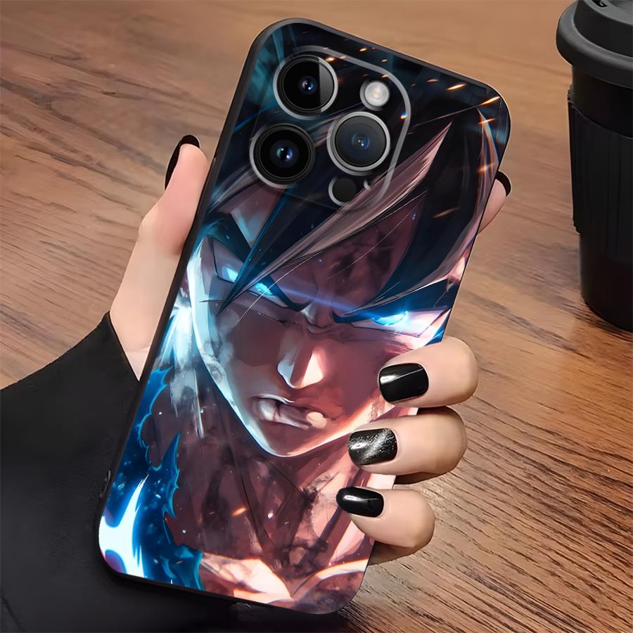 Dragon Ball Anime Cool Son Goku Black Soft Phone Cover Case for iPhone 18 7 8 15 16 14 Plus XR 17Air 13 12 11 17 Pro Max XS Max