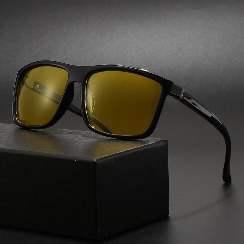 New Classic Square Polarized Sunglasses for Men's Retro Eyeglasses Summer Outdoor Men's Driving Shades UV400 Eyewear