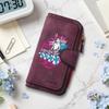 Wolf Print Long Wallet Forever Stylish Casual Portable Multi Card Holder Purse
