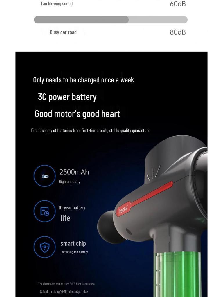 YiKang HM3 Professional Deep Muscle Massager - Portable Electric Fascia Gun for Men and Women