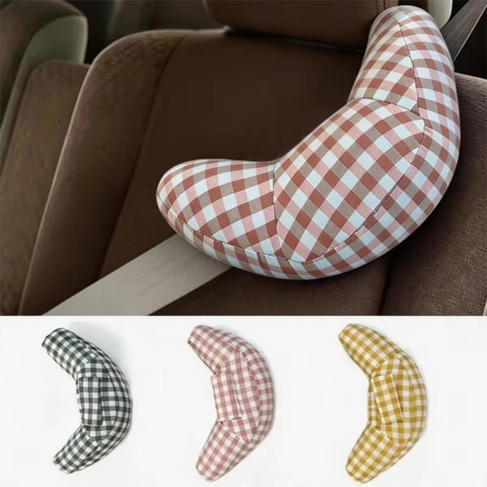 Two-In-One Design Car Seat Belt Pillow Adjustable Travel Head Rest Safety Strap Pad  Car Travel