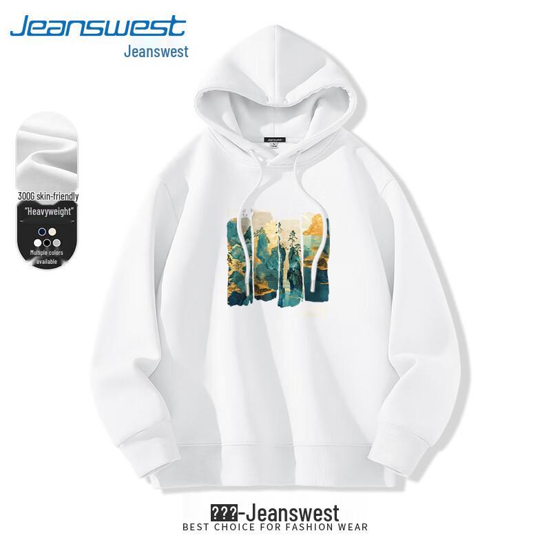 Jeanswest Men s Gilded Landscape Print Pullover Hoodie 2XL