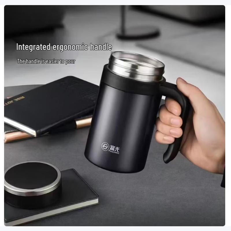 Fuguang 316L Stainless Steel Insulated Tea Mug with Handle
