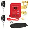 240A Kill Switch 12V Remote Battery Disconnect Switch with Led Voltage Display Automatic Power Shut Off Switch for Auto