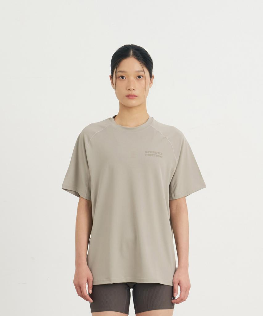 Goyoweeo [Synectics Friction] Air Hole Logo Short Sleeve (Beige)