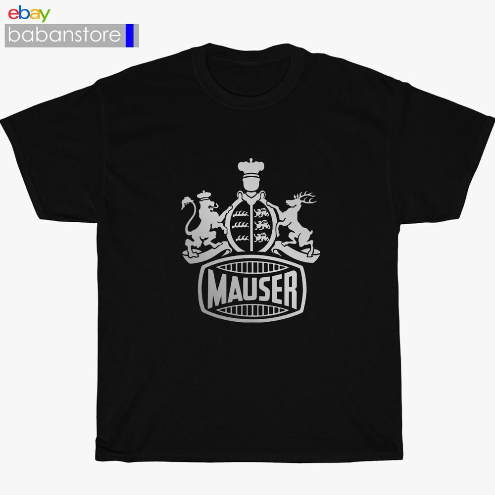 New Shirt Mauser Guns Firearms Logo Black TShirt Size S3XL Unisex T-Shirt XXL