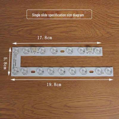 Núcleo de Luz LED para Luces de Techo y Purificación, Lente en Forma de U, Reemplazo Blanco para Dormitorio.