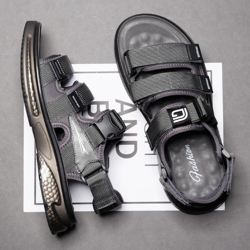 Sandals Men's 2024 Summer New Trendy Versatile Casual Outdoor Driving Soft-soled Non-slip Beach Shoes