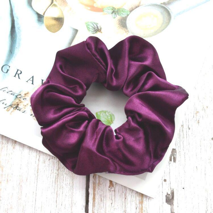 Satin Silk Hair Tie: High-End Women's Rubber Band for Elegant Buns