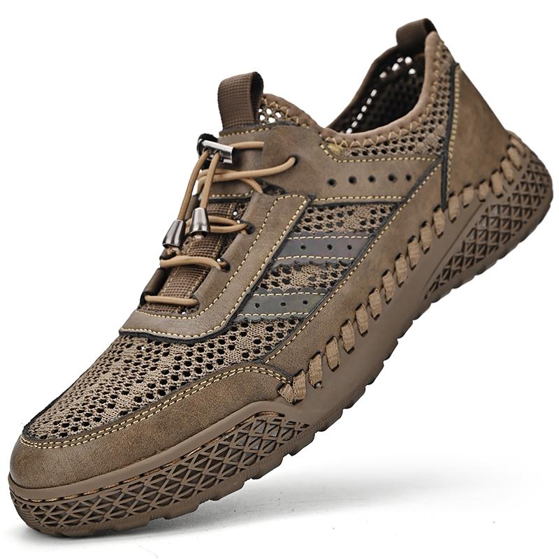 Summer New Style Men's Comfortable Casual Outdoor Shoes Male Breathable Walking Shoes Soft Bottom Sports Trendy Large Size