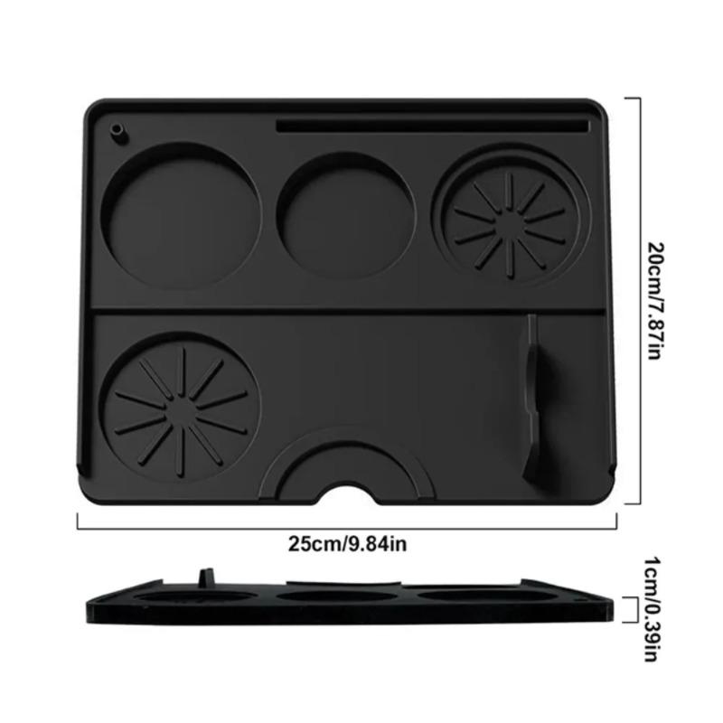 Coffee Tamper Mat Silicone Portafilter Mat for Espresso Machine Acceessories Waterproof Heat Resistant Easy to Clean Nonslip