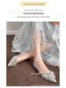 Champagne Crystal High Heels - Comfortable Bridal & Bridesmaid Shoes with Inner Lift