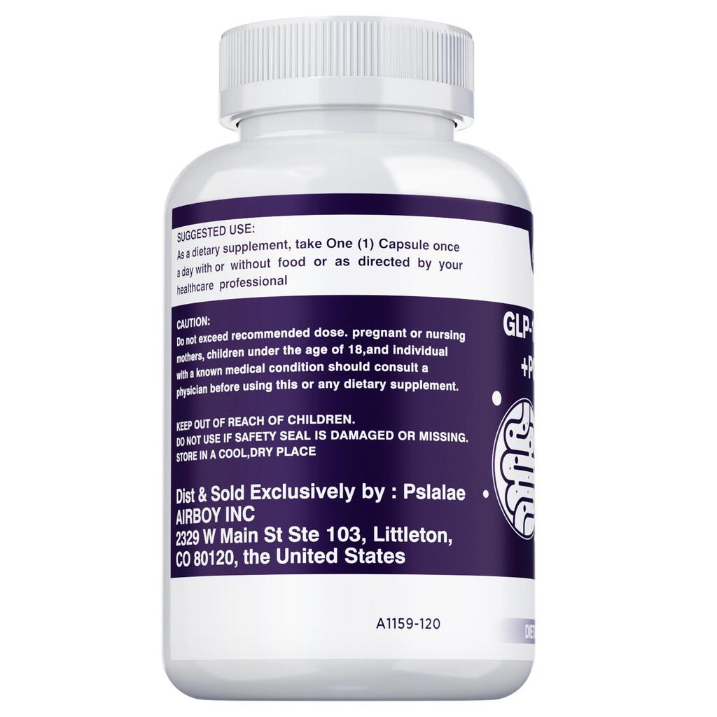 Probiotic & Postbiotic Blend for Natural GLP-1 Support —Supports long-term metabolic health at the gut level