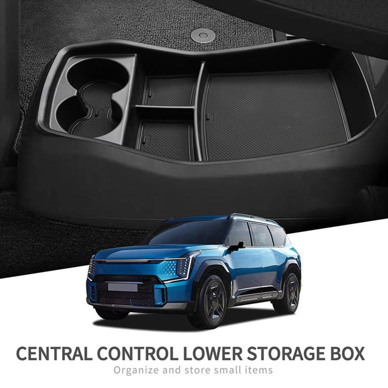 Storage Organizer Tray for For Kia For EV9 Center Console Bottom Designed to Enhance Space Utilization and Orderliness