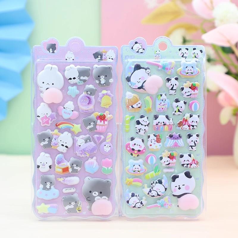 Sigillo a Goccia Bonbon Capibara 3D Caramelle Gelatina Adesivi Animali Carini per Scrapbooking Fai da Te Libri Stile Giapponese Adesivo per Cover del Telefono