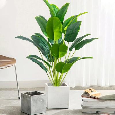 Artificial Plants Large Tropical Palm Tree Fake Banana Plants Leaves Real Touch Plastic Monstera Simulated Plant for Home