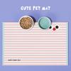 Pet Cat Feeding Mat - PVC Waterproof, Non-stick, Hair/Bite Resistant, Splash-Proof