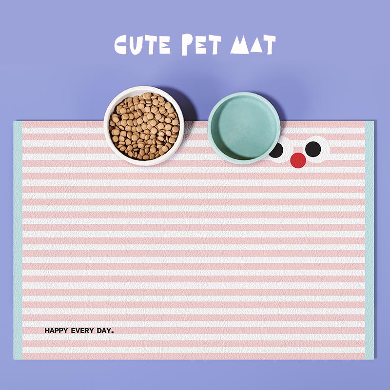 Pet Cat Feeding Mat - PVC Waterproof, Non-stick, Hair/Bite Resistant, Splash-Proof