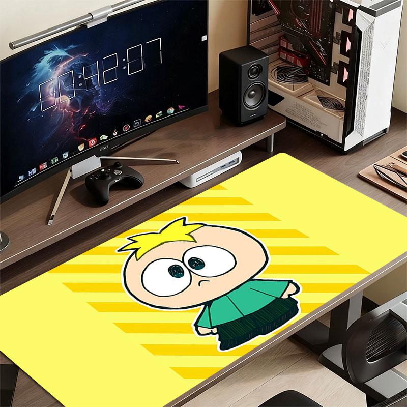 Butters Mouse Pad, Large Gaming Desk Mat, Non-slip XXL Mousepad for Laptop & Tablet, Mini PC Playmat with Stitched Edges