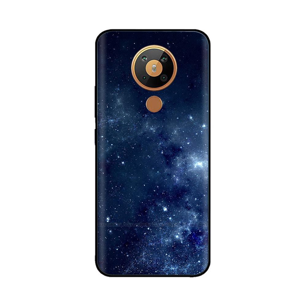For Nokia 5.3 Silicone Case Soft Tpu Back Cover for Nokia 5.3 3.4 Bumper Printed Silicon Case for Nokia3.4 Nokia5.3 Phone Flower
