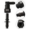 Fuel Line Hose Release Connector 90 Deg Black Fuel Line Hose Coupler Quick Release Connector SAE 9.89 Accessories