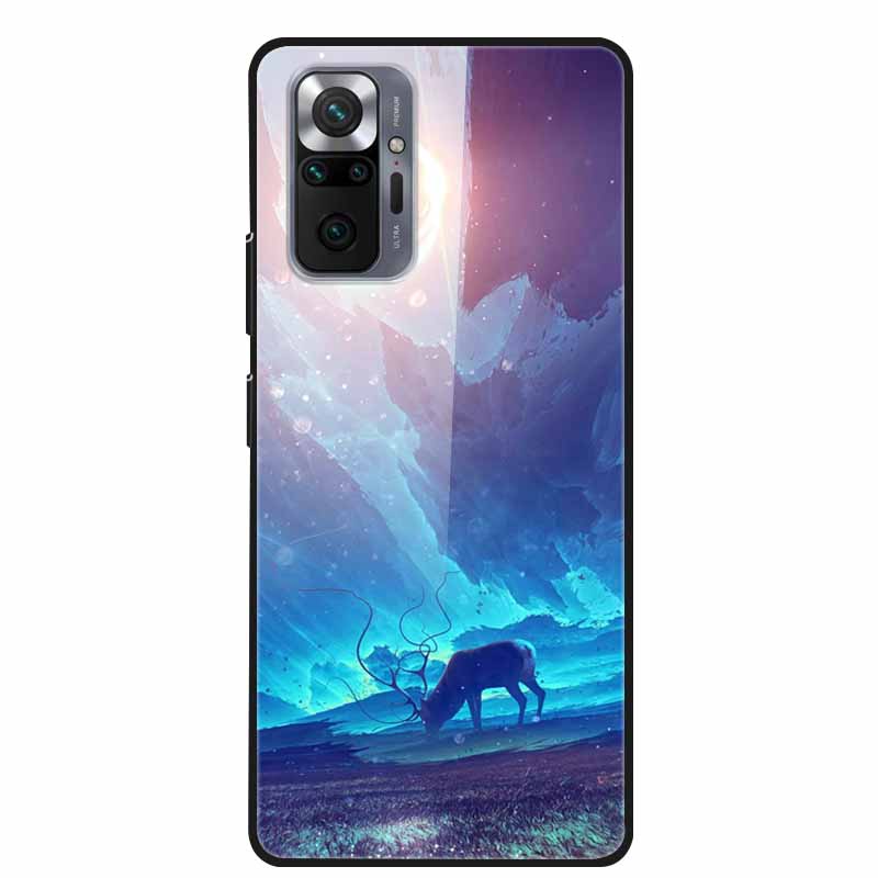 Tempered Glass Colorful Cover For Xiaomi Redmi Note 10 Pro Case Hard Shockproof Funda for Redmi Note10 / Note 10Pro Cases Shell