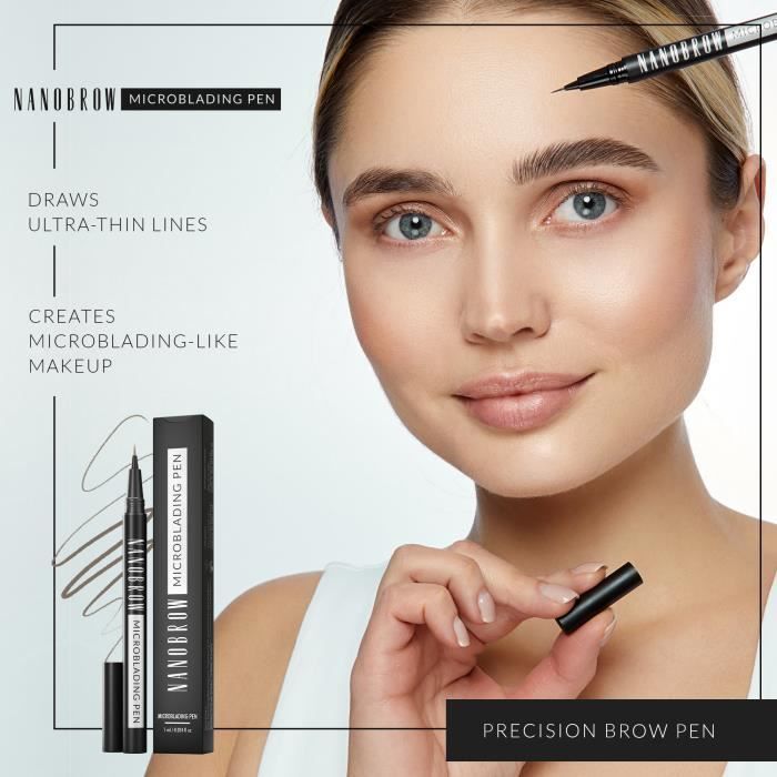 Crayon Sourcil Microblading Nanobrow Warm Blonde - Crayon À Sourcils, Effet Microblading, Accentue, Densifie Et Comble Les Sourcils