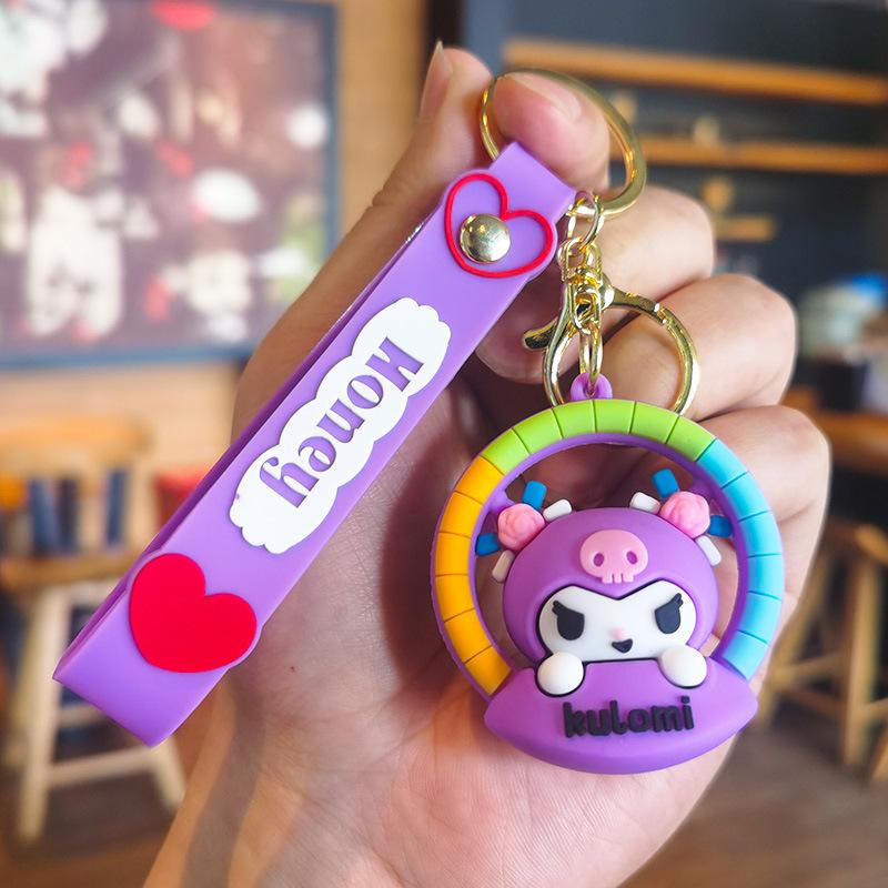 

2nd Generation Cradle Style Kurumi Sanrio Keychain Sanrio Doll Small Accessory Loong Boat Festival Gift Y2k Fashion Toys
