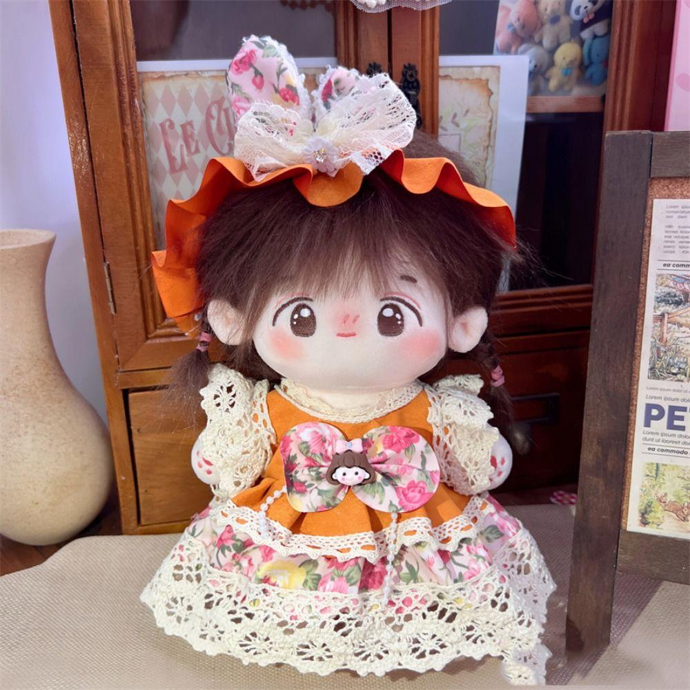 Multicolor 20cm Cotton Doll's Clothes Dress Up Star Doll Clothes  Cotton Doll Accessories