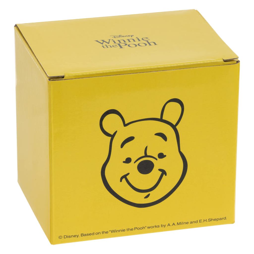 Maebata Winnie the Pooh Stainless Steel Mug with Lid Face Mug Boxed Insulating Structure Thermo Stainless Steel 300ml Disney 52822 Thermal/Cold D-WP33