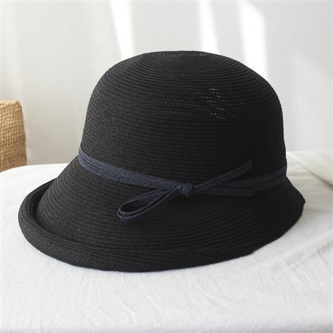 Damen Retro Faltbarer Hepburn-Stil Sonnenhut Lässiger Cooler Fischer Fischerhut Einfaches Sonnenschutz-Accessoire