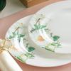 Northern Scenery Bone China 8-Piece Kapok Flower Dinnerware Set
