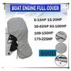 600D 6-225HP Boat Full Outboard Engine Cover Protection Blue For 6-225HP Motor Waterproof Sunshade Dust-proof