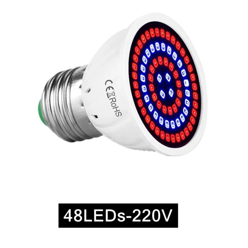 LED Plant Bulb E27 Full Spectrum Grow Light Indoor Flower Vegetable Cultivation Light for Greenhouse Garden Pot Plant Growing