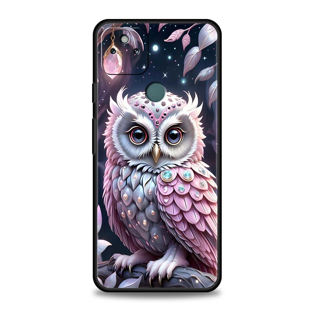Phone Case Cover for Google Pixel 10 9 8 7 6 7A 6A Pro Shockproof Soft TPU 10 9 Pro XL Shell Capas Fundas Cartoon Cute Owl Bags