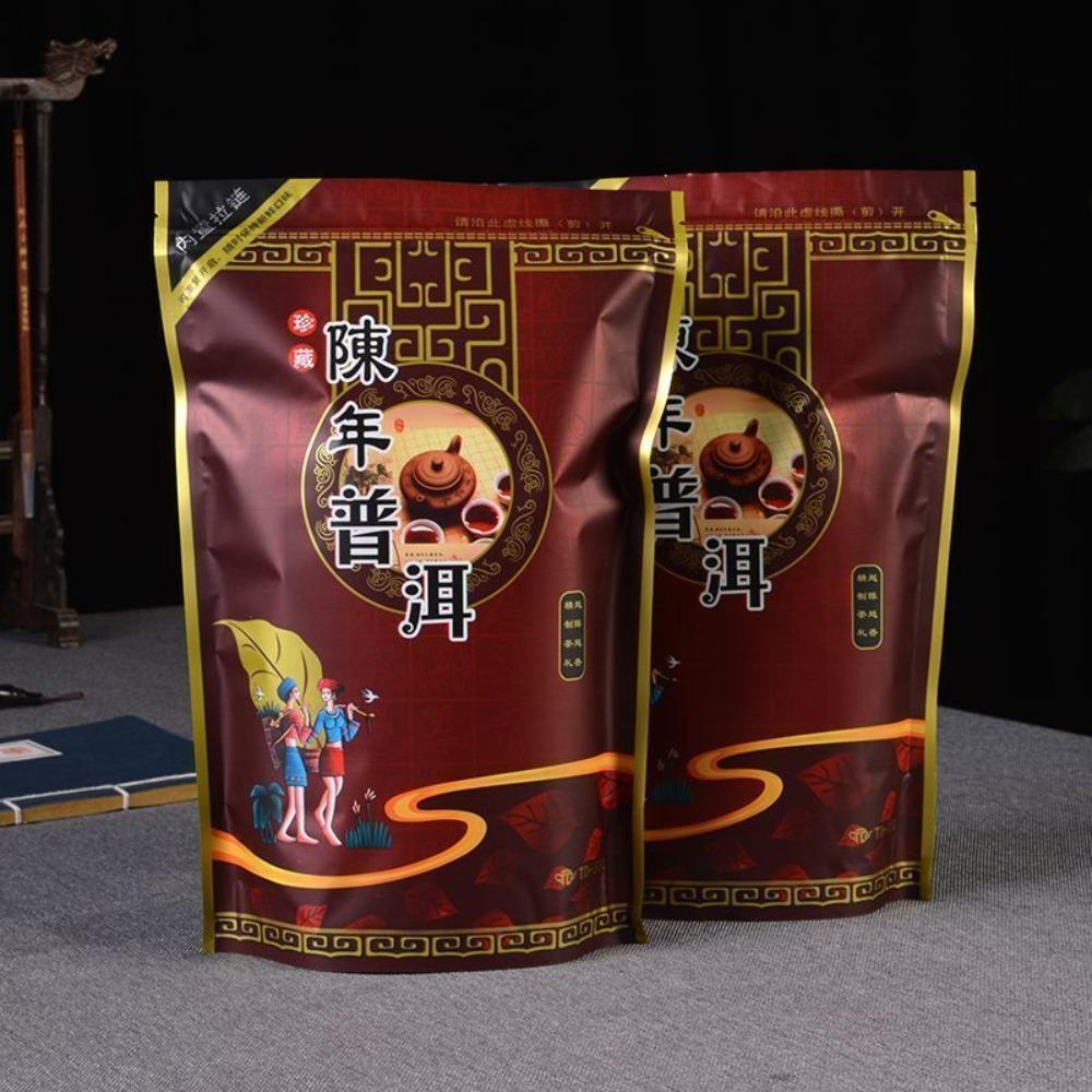 

Чистый ароматный выдержанный чай пуэр листовой Мэнхайский чай премиум-класса выдержанный 5 лет 250G*2 bags